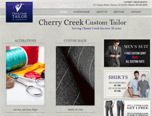 Tablet Screenshot of cherrycreektailor.com